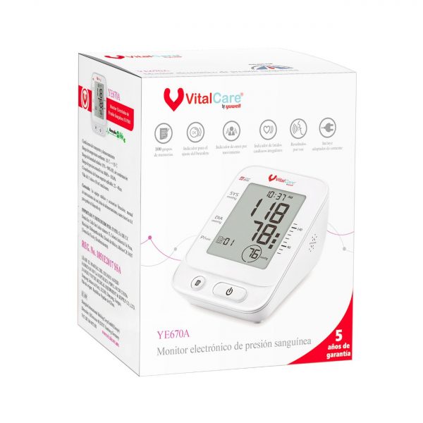 Baumanómetro Digital De Brazo Con Voz YE670A - Imagen 5