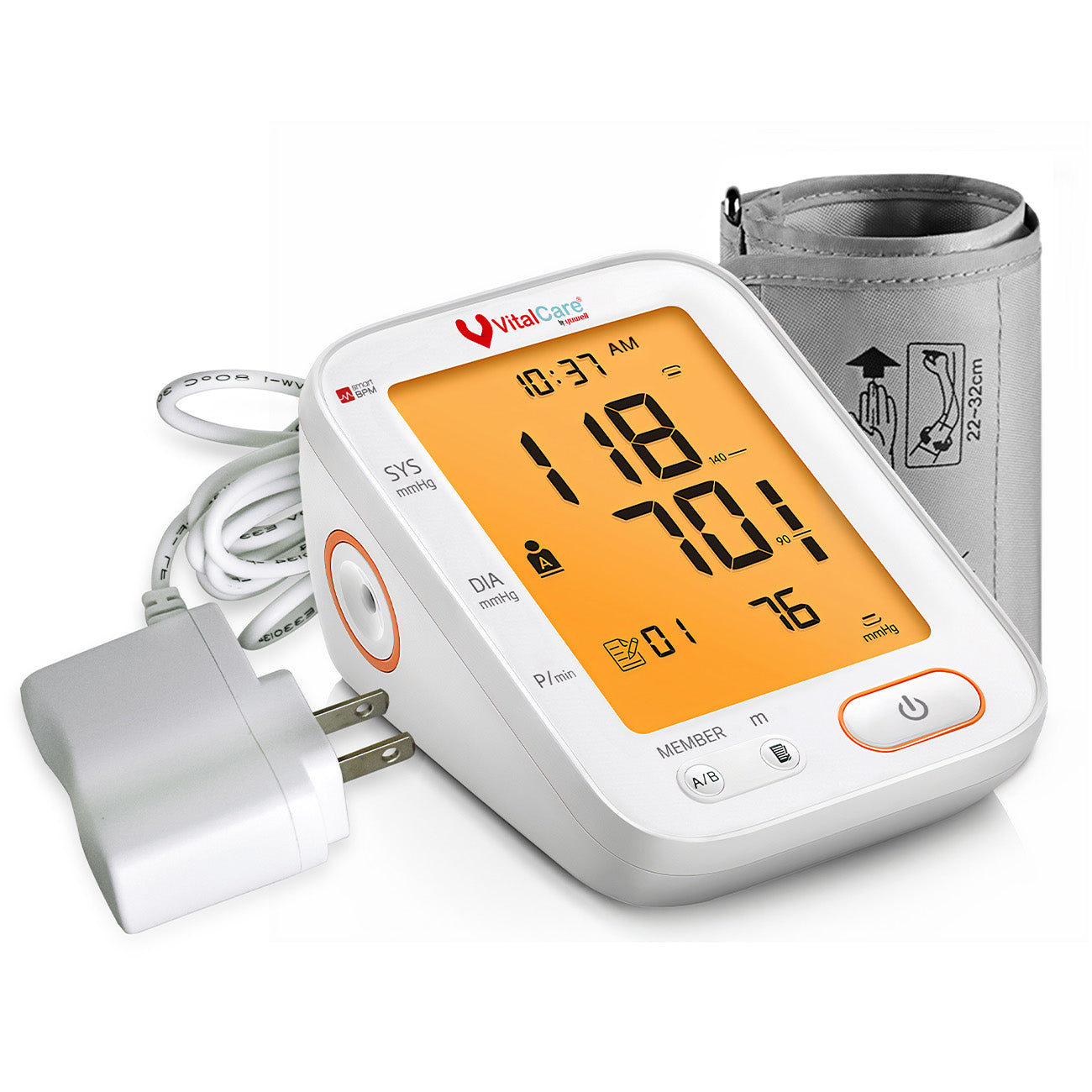Baumanómetro Digital De Brazo Con Voz Para 2 Usuarios YE680A