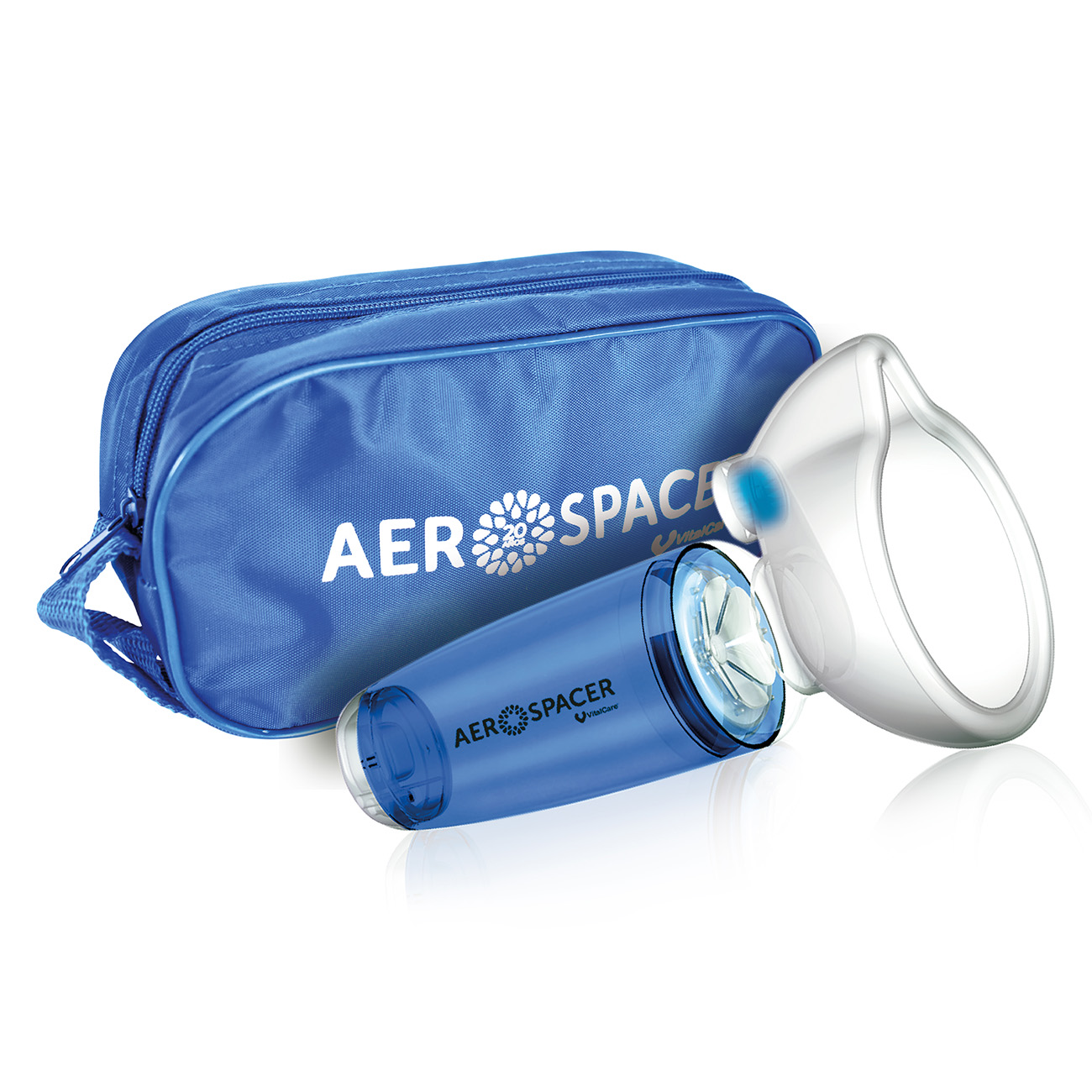 Aerocámara Premium Aerospacer con Mascarilla y Boquilla – Adulto