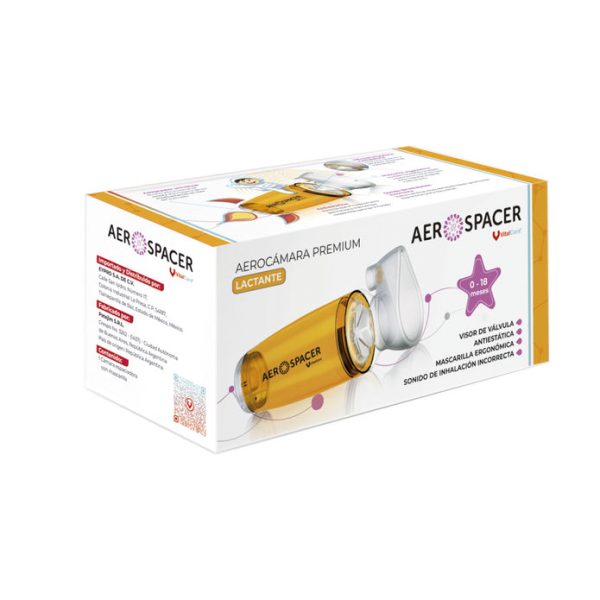 Aerocámara Premium Aerospacer con Mascarilla – Lactante - Imagen 3