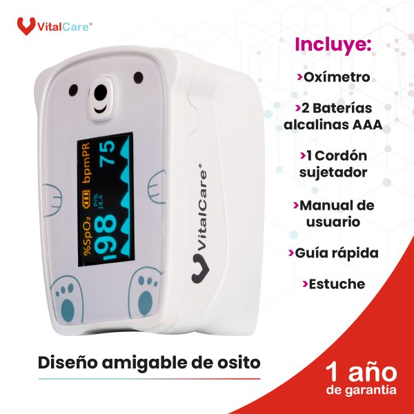 Oxímetro Pediátrico De Pulso Para Dedo - Imagen 6