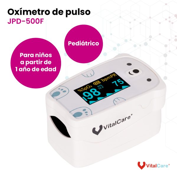 Oxímetro Pediátrico De Pulso Para Dedo - Imagen 2