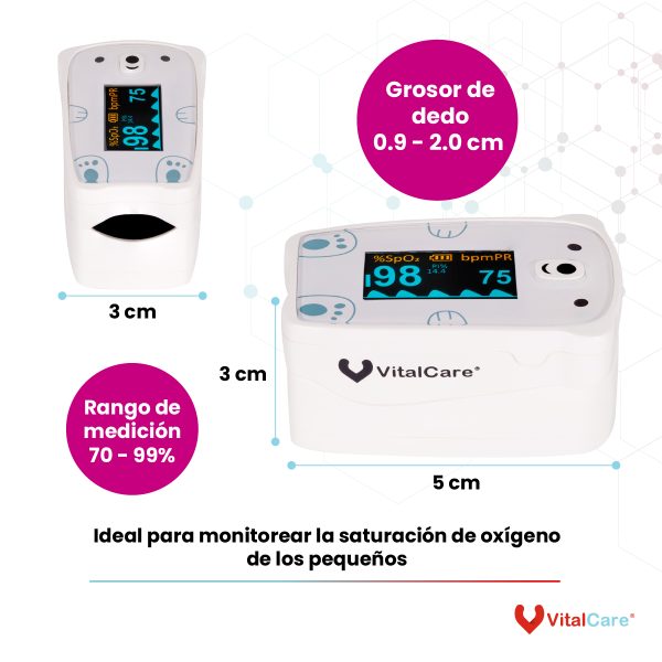 Oxímetro Pediátrico De Pulso Para Dedo - Imagen 5