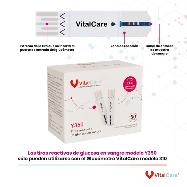 Kit Glucómetro con 50 tiras reactivas y 100 lancetas - Imagen 7